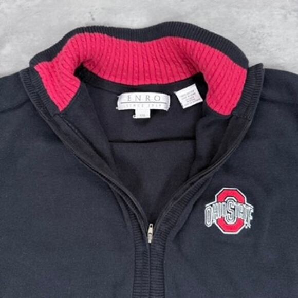 Vintage Ohio State Buckeyes Enro Zip Up Sweater Vest - Picture 2 of 4